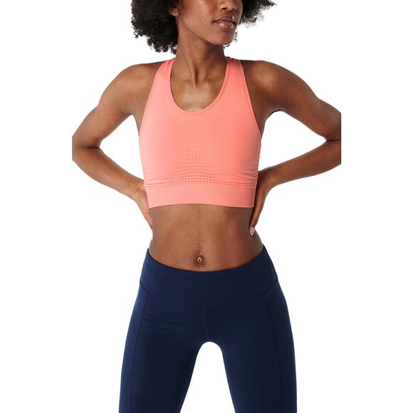 NWT! Sweaty Betty Stamina Sports Bra, Size XS, Calypso Pink, MSRP $40 - Picture 1 of 5